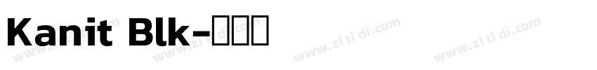 Kanit Blk字体转换